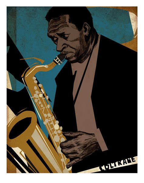Limited Edition Jazz Print Coltrane Illustration Seltzer Creative Group