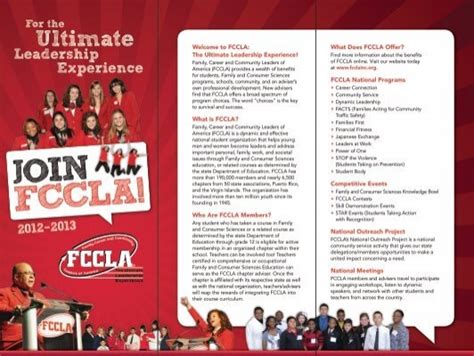 Join Fccla Brochure