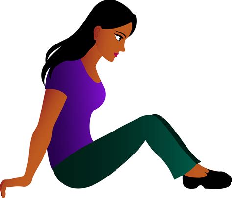 Woman Sitting Clipart Clip Art Library