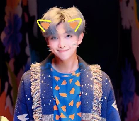 Find, read, and discover rm cute photos bts, such us: "BTS IDOL MUSIC VIDEO RM CUTE FILTER" by kikimini | Redbubble