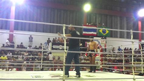 Liga Carioca De Muay Thai 2012 Pedro Novaes 1º Round Youtube