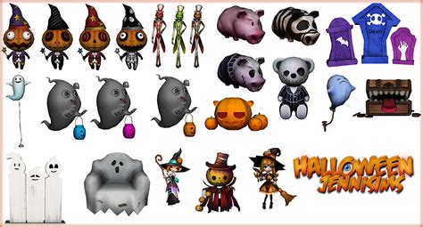 Downloads Sims 4happy Halloweenspooky Props Jennisims