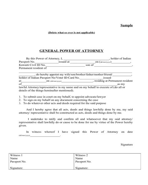 2023 General Power Of Attorney Form Fillable Printable Pdf And Forms