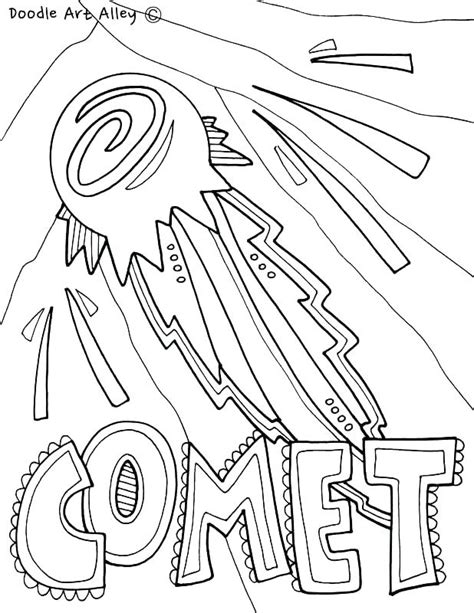 Download this coloring sheet for your child. Comet Coloring Page at GetColorings.com | Free printable ...
