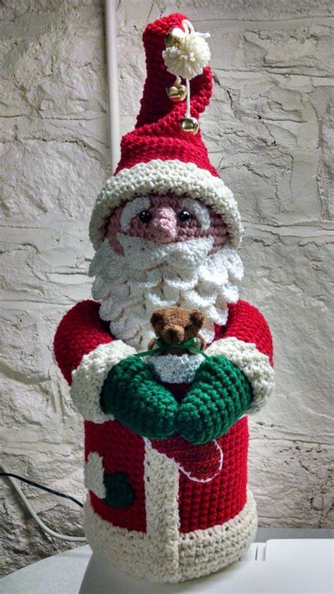 Items Similar To Country Santa Claus Decoration Collectible Crochet