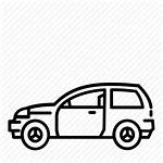 Suv Icon Drawing Cars Icons Drawings Side