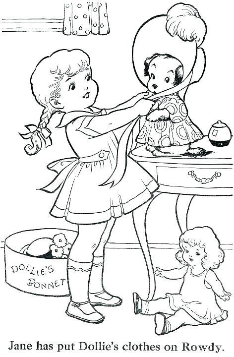 Old Fashioned Coloring Page