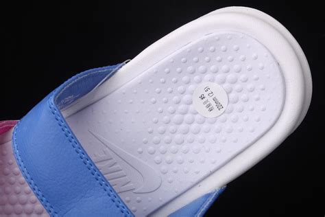 Wmns Nike Benassi Duo Ultra Slide White Pink Blue