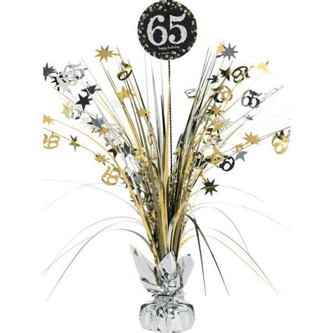 65th Birthday Spray Centerpiece 2 34in X 18in Sparkling Celebration