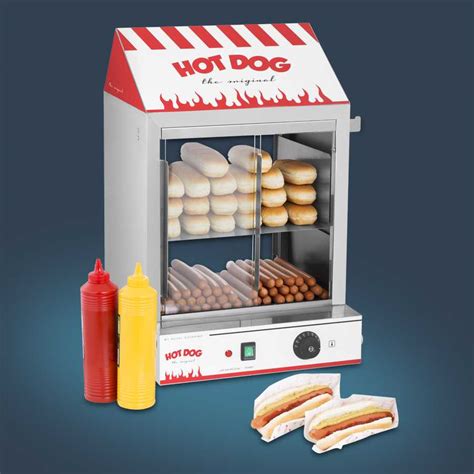 Hot Dog Steamer Maker Professional Erhitzer Wurstkocher Würstchenwärmer