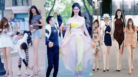 beautiful tallest girl in china fashion on the street ep1 youtube