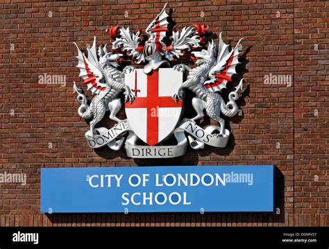 City Of London School Logo With Crest London England United Stock