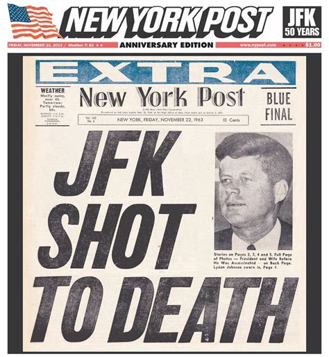 See actions taken by the people who manage and post content. The 10 Best JFK Anniversary Newspaper Covers -- NYMag