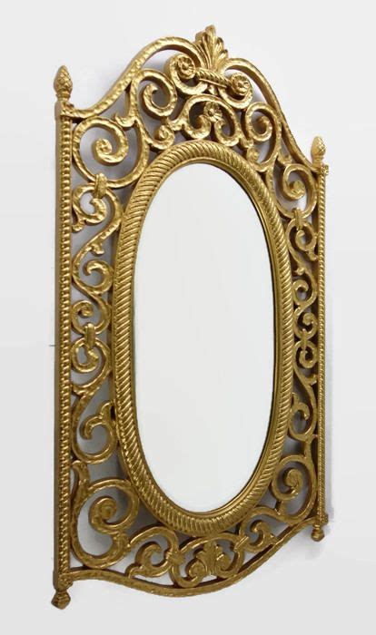 Vintage Syroco Mirror Ornate Gold Hollywood Regency Mid Etsy Oval