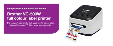 Brother Vc 500w Label Maker Full Colour Labeller Photo Printer