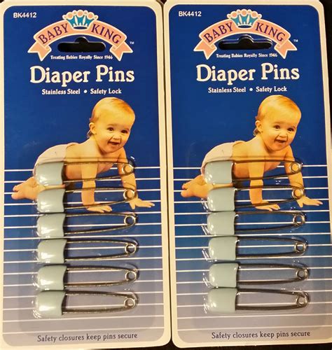 Nip~12 Blue Diaper King Diaper Pins Ship Free 94606044124 Ebay