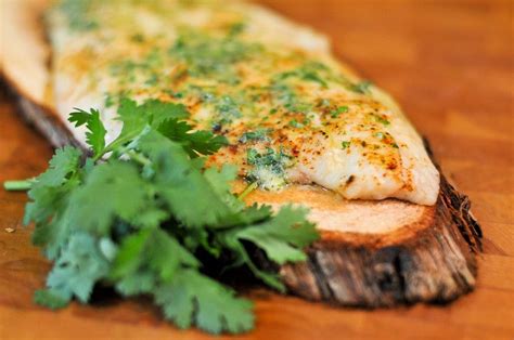You could also wrap the crisped fillets in tortillas with shredded cabbage and sliced avocado for fish tacos. Grilled Planked Flounder with Cilantro-Lime Butter Recipe ...