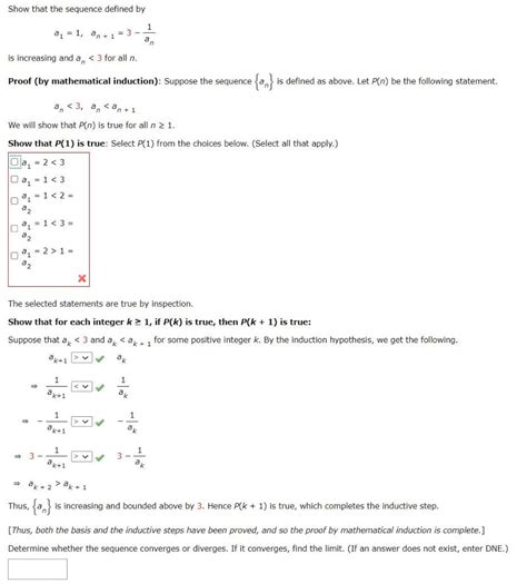 solved show that the sequence defined by 1 a 1 an 1 3