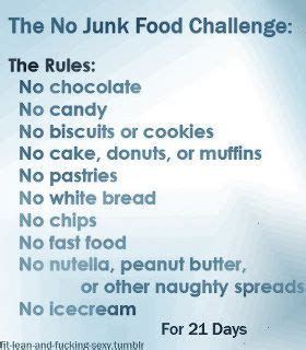 See more ideas about food, healthy recipes, recipes. Diary of a Fit Mommy: 21 Day No Junk Food Challenge