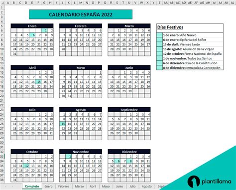 Calendario Laboral 2022 En Excel Descargar Gratis