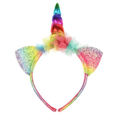 Elli By Capelli Rainbow Glitter Unicorn Headband Unicorn Headband