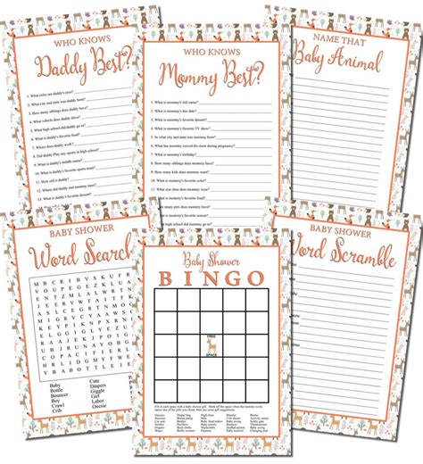 Free Printable Baby Shower Games Personalized Babies Baby Shower Printables Free Printables