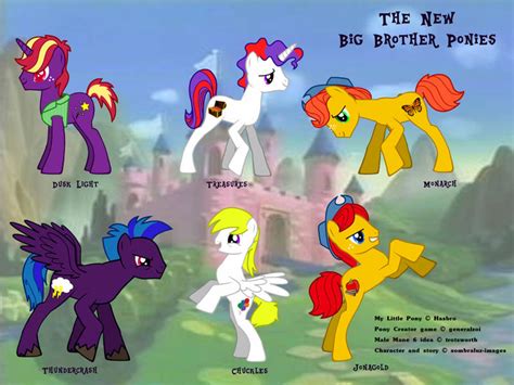 The New Big Brother Ponies By Sombraluz Images On Deviantart