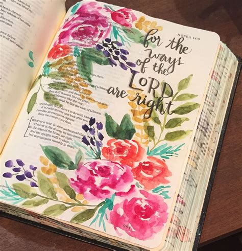 Hosea Bible Art Journaling By Patjournals Watercolor Bible Study