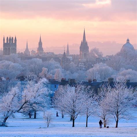 Winter Wonderland After Snowfall Oxford Oxfordshire South East