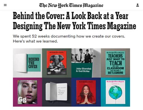 Behind The Cover A Look Back At A Year Designing The New York Times