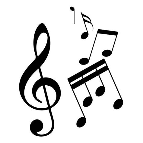 Music Note Silhouette Vector