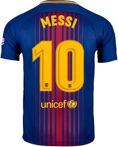 Nike Kids Lionel Messi Barcelona Home Jersey 2017 18