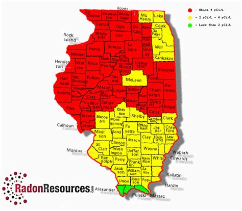 Radon Gas Map Michigan Secretmuseum