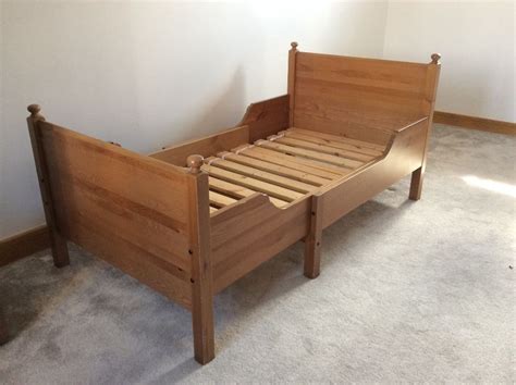 The cheapest offer starts at £10. IKEA LEKSVIK EXTENDABLE SOLID PINE SINGLE BED WITH ...