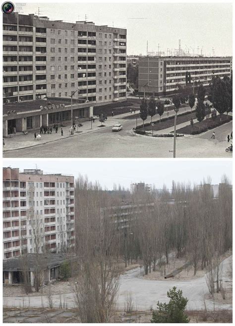 Chernobyl Before And After Pictures Earthly Mission Abandoned City