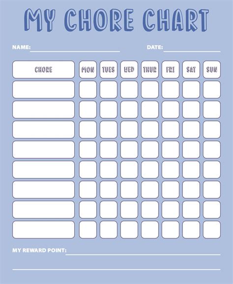 9 Best My Chore Chart Printable