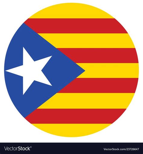 Flag Of Catalonia Catalonian Flag Autonomous Vector Image Ad
