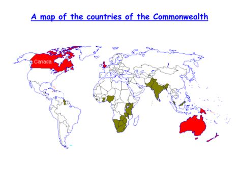 Commonwealth Map Teaching Resources