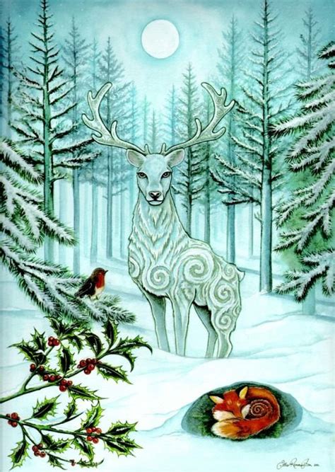 Its Just Witchcraft Wicca Love Blessed Yule Christmas Art Yule Winter Solstice