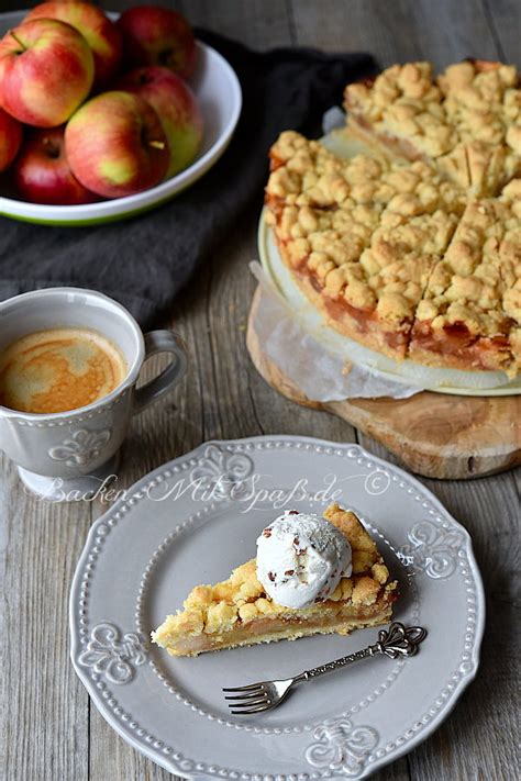 Apfelkuchen mit Streuseln ohne Ei