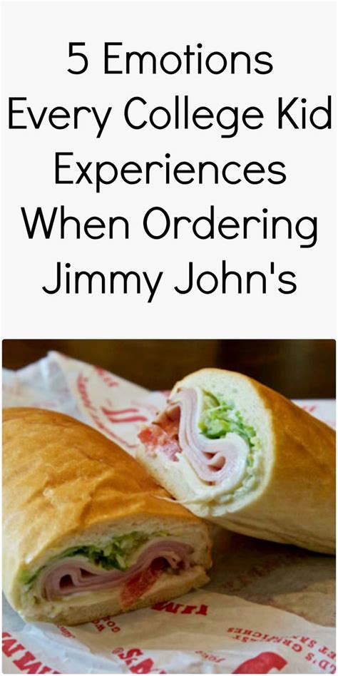 The 5 Emotions Every College Kid Feels When Ordering Jimmy Johns