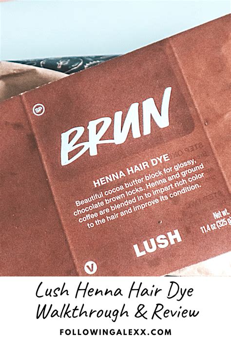 Lush Henna Hair Dye My Personal Experience And Review Following Alexx