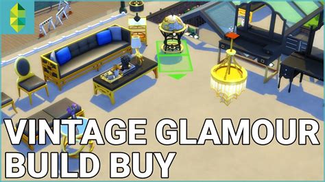 The Sims 4 Vintage Glamour Stuff Build Buy Overview Youtube