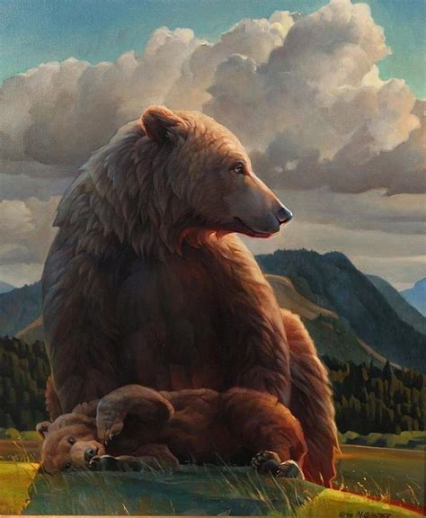 Pin By Marina On Beautiful Birds And Animals Bear Paintings Bear