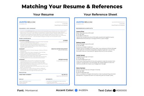 What Should My Resume References Look Like