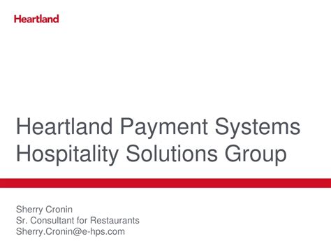 PPT - Heartland Payment Systems Hospitality Solutions Group PowerPoint