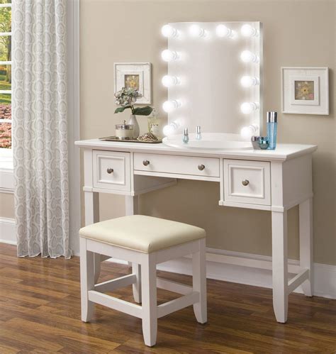 Glamms Glamcoco White Chic Dimmable Hollywood Makeup Mirror Led Glam