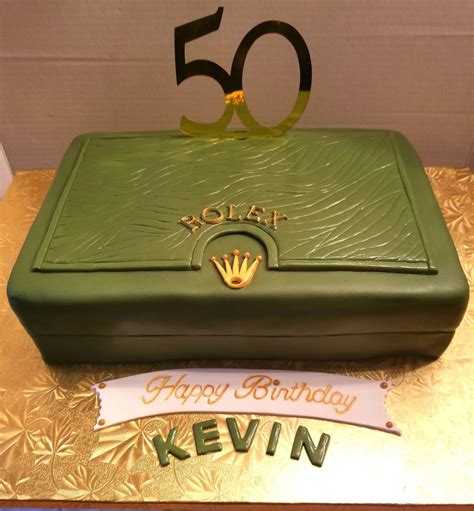 So, here is a consolidation of some gift ideas that you could choose from to ensure that she feels totally this personalized mirror jewelery box is a delicate item. 50th Birthday Rolex Watch Box Cake | Box cake, Rolex watch ...