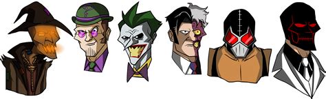 Batman Villains In My Own Cartoon Style By Glenorsven On Deviantart