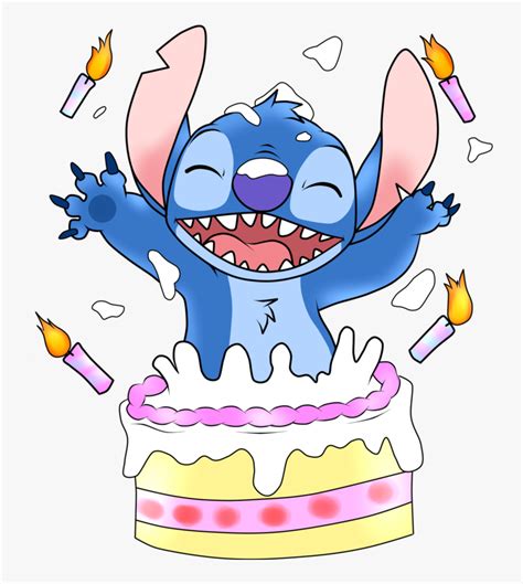 Stitch Saying Happy Birthday